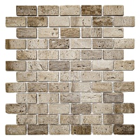 Мозаика из травертина Матовая МКР-11СВ (47x23) Travertine Classic