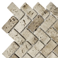 Мозаїка з травертину Матова МКР-5СВ (47x23) Travertine Classic