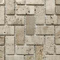 Мозаїка з травертину Матова МКР-5СВ (47x23) Travertine Classic