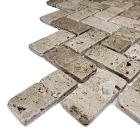 Мозаїка з травертину Матова МКР-5СВ (47x23) Travertine Classic