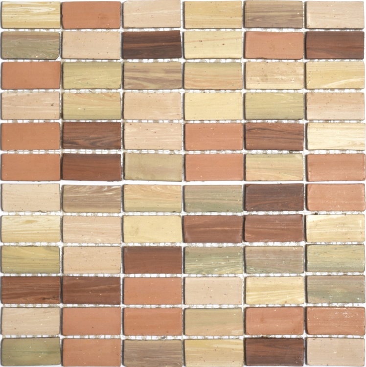 Мозаика из керамогранита Kotto Ceramica MI7 CS 302 Ambra\Solare\Focato\Muschiato\Noce ( прямоугольник  2.3 x 4.6 ) 300 x 300