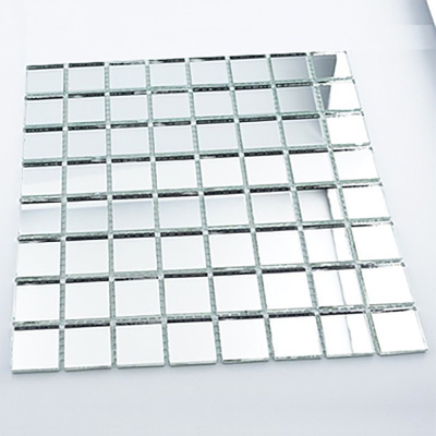 Мозаїка дзеркальна DecorStoneHub Zs-3838-Z срібляста 318х318 мм на фартух та для передпокою