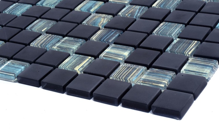 Мозаїка скляна Kotto Ceramica GMP 0825041 С2 print 40/black mat 300 x 300 х 8 ( 25 х 25 )