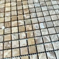 Мозаика из мрамора Матовая МКР-4СВ (15x15) Emperador Light D