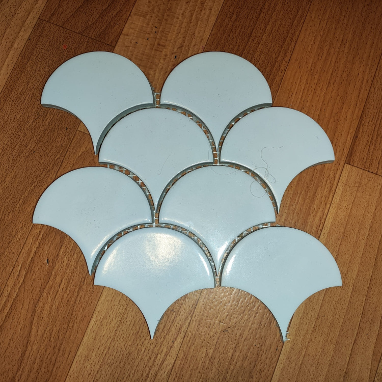 Мозаика керамическая Kotto Ceramica SCALES SC 6001 Flora Grey 240 x 240 x 9 ( 0,037 m.2 )