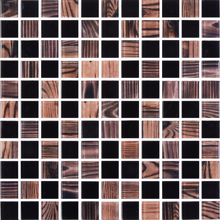 Мозаїка скляна Kotto Ceramica GMP 0825051 С2 print 46/black 300 x 300 х 8 ( 25 х 25 )