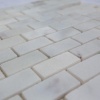 Мозаїка з мармуру Полірована МКР-11П (47x23) White BI