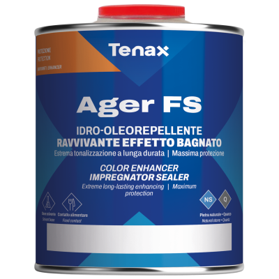 Просочення захисне Tenax Ager FS 0,25 л, водо-масло-брудовідштовхувальне, мокрий ефект, для каменю на кухні