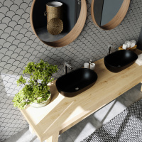 Мозаика керамическая Kotto Ceramica SCALES SC 6019 Silver 240 x 240 x 9 ( 0,037 m.2 )