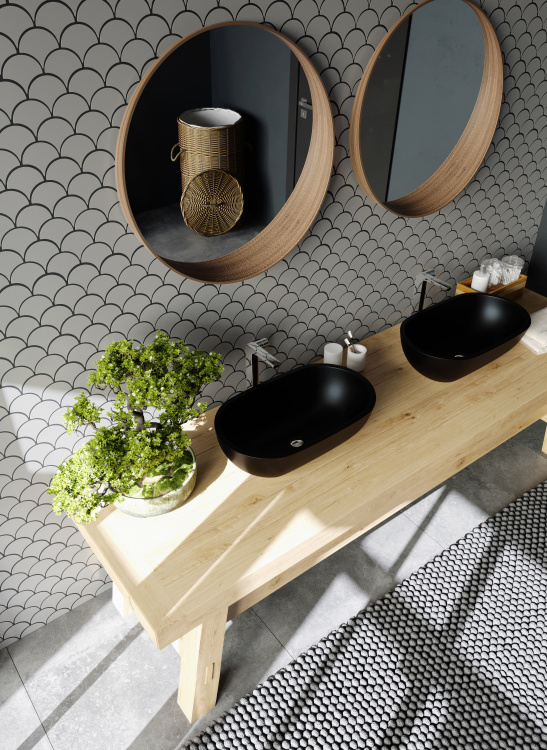 Мозаика керамическая Kotto Ceramica SCALES SC 6019 Silver 240 x 240 x 9 ( 0,037 m.2 )