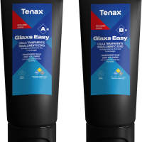 Клей епоксидний Tenax Glaxs Easy A+B прозорий 600 г нежовтіючий для каменю кварцу кераміки