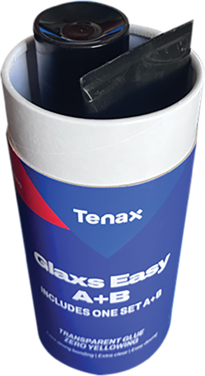 Клей епоксидний Tenax Glaxs Easy A+B прозорий 600 г нежовтіючий для каменю кварцу кераміки