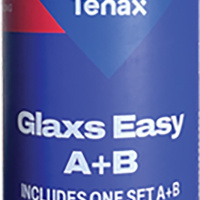 Клей епоксидний Tenax Glaxs Easy A+B прозорий 600 г нежовтіючий для каменю кварцу кераміки