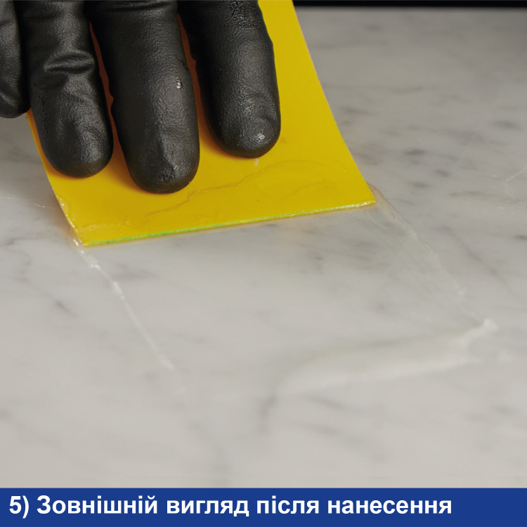 Клей епоксидний Tenax Glaxs Easy A+B прозорий 600 г нежовтіючий для каменю кварцу кераміки