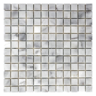 Мозаика из мрамора Полированная МКР-2П (23x23) White BI