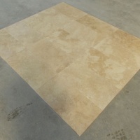 Плитка из травертина Classic Light Filled and Honed 1,2х30,5х61 см, бежевая матовая заполненная шлифованная Standart