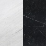 Портал для камина Bravo Техно-2 Polaris + Nero Marquina мрамор белый/черный угловой