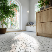 Мозаика керамическая Kotto Ceramica SCALES SC 6024 White 240 x 240 x 9 ( 0,037 m.2 )