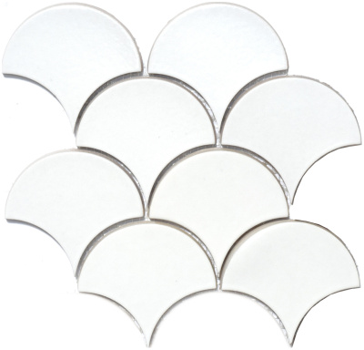 Мозаика керамическая Kotto Ceramica SCALES SC 6024 White 240 x 240 x 9 ( 0,037 m.2 )