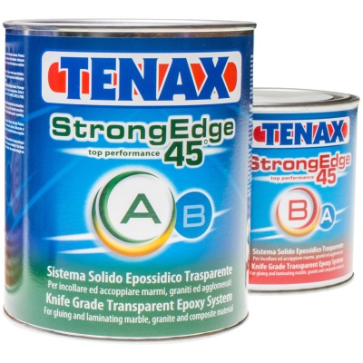 Прозорий епоксидний клей для каменю StrongEdge 45 A+B (1 +0.5 л) TENAX
