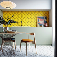 Мозаика керамическая Kotto Ceramica SCALES SC 6025 Dark Yellow 240 x 240 x 9 ( 0,037 m.2 )