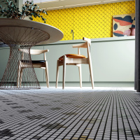 Мозаика керамическая Kotto Ceramica SCALES SC 6025 Dark Yellow 240 x 240 x 9 ( 0,037 m.2 )