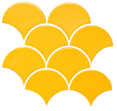 Мозаїка керамічна Kotto Ceramica SCALES SC 6025 Dark Yellow 240 x 240 x 9 (0,037 m.2)