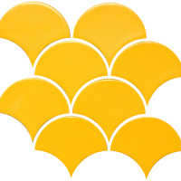 Мозаика керамическая Kotto Ceramica SCALES SC 6025 Dark Yellow 240 x 240 x 9 ( 0,037 m.2 )