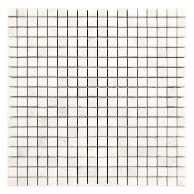 Мозаїка з мармуру Полірована МКР-4П (15x15) White BI
