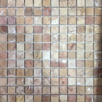 Мозаика из мрамора Полированная МКР-2П (23x23) 6 мм Terracotta Mix