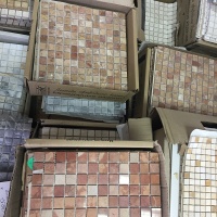 Мозаика из мрамора Полированная МКР-2П (23x23) 6 мм Terracotta Mix