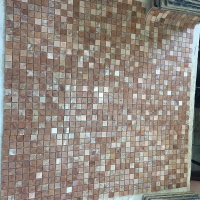 Мозаика из мрамора Полированная МКР-2П (23x23) 6 мм Terracotta Mix