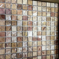 Мозаика из мрамора Полированная МКР-2П (23x23) 6 мм Terracotta Mix