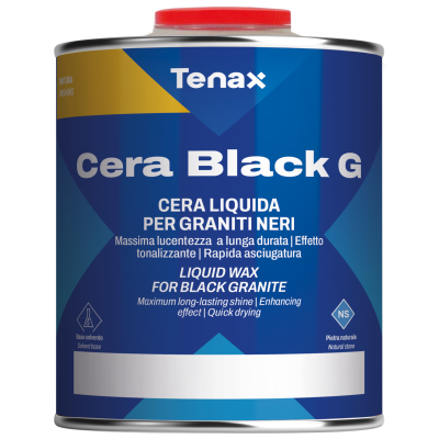 Віск рідкий Tenax Cera Black G 0,25 л, для полірування та тонування чорного каменю
