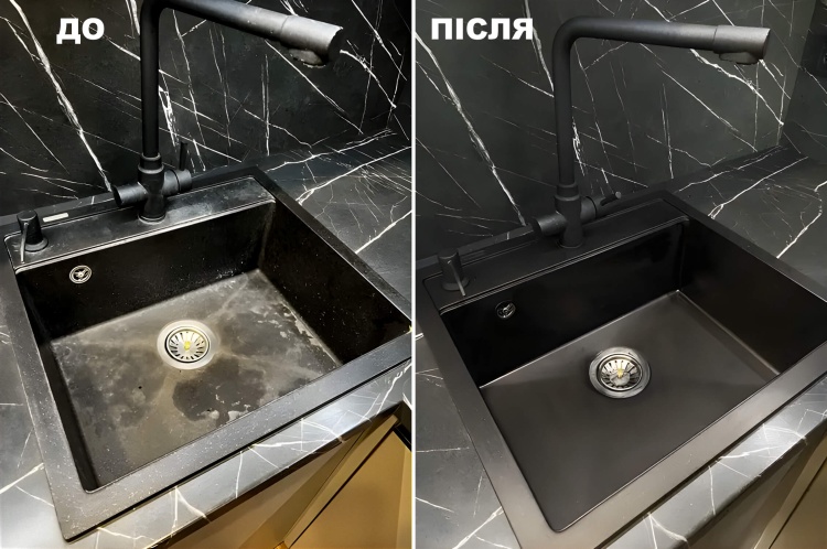 Віск рідкий Tenax Cera Black G 1 л, для полірування та тонування чорного каменю