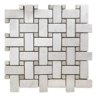 Мозаика Vivacer N49 Beige Marble Mosaic Tumbled Basket Weave