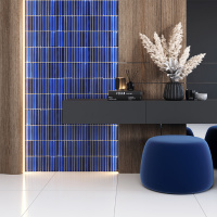 Мозаика из керамогранита Mozaico de Lux CL-MOS GTTA27617(BHZX08258) Dark blue