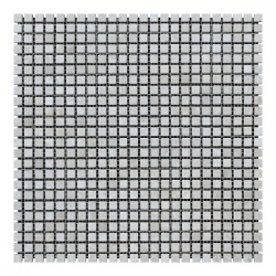 Мозаичная плитка мрамор Victoria Beige (10х10x6 мм) Стареная/Валтованная