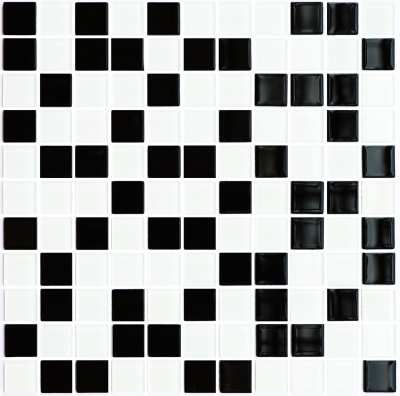 Мозаика керамическая Kotto Ceramica GM 4001 C2 black/white  300 х 300 х 4   ( 25 х 25 )