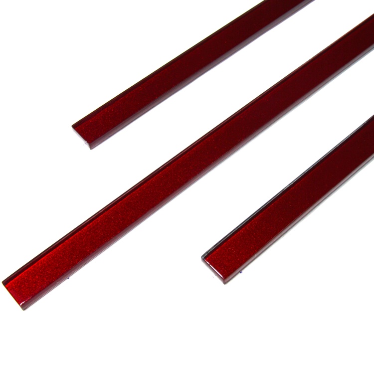 Фриз стеклянный Kotto Ceramica GF 601503 red silver  15 х 600 х 8