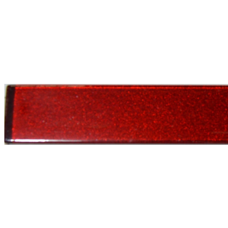 Фриз стеклянный Kotto Ceramica GF 601503 red silver  15 х 600 х 8