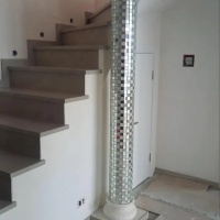 Мозаїка дзеркальна DecorStoneHub Zs-mix-ZS срібляста з сатином 330х330 мм шаховий візерунок на стіну