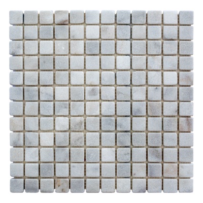 Мозаика из мрамора Матовая МКР-2СВ (23x23) White BI