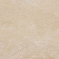 Плитка из травертина Light Filled and Honed 1,2х61х61 см, бежевая матовая заполненная шлифованная Export