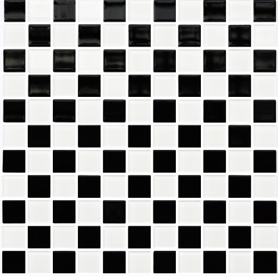 Мозаика керамическая Kotto Ceramica GM 4002 CC black/white 300 х 300 х 4   ( 25 х 25 )