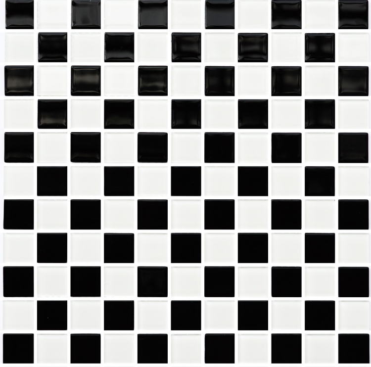 Мозаїка керамічна Kotto Ceramica GM 4002 CC black/white 300 х 300 х 4 ( 25 х 25 )
