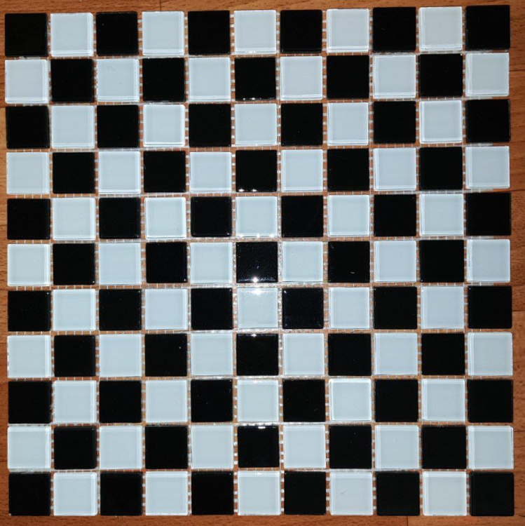 Мозаика керамическая Kotto Ceramica GM 4002 CC black/white 300 х 300 х 4   ( 25 х 25 )