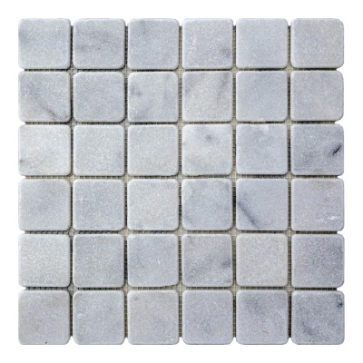 Мозаика из мрамора Матовая МКР-3СВ (47x47) White BI