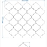Мозаика керамическая Kotto Ceramica ARABESKA  AP 6053  270х300х9 (64х68) 0,063 м2