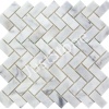 Мозаика из мрамора Матовая МКР-5СВ (47x23) White Mix
